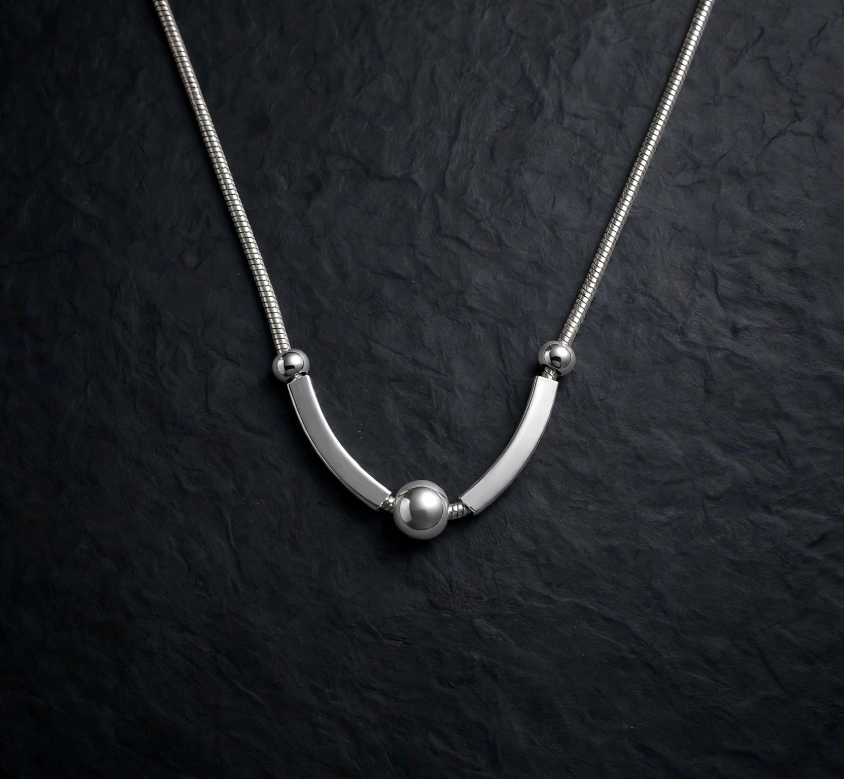 Silver Coloured Necklace